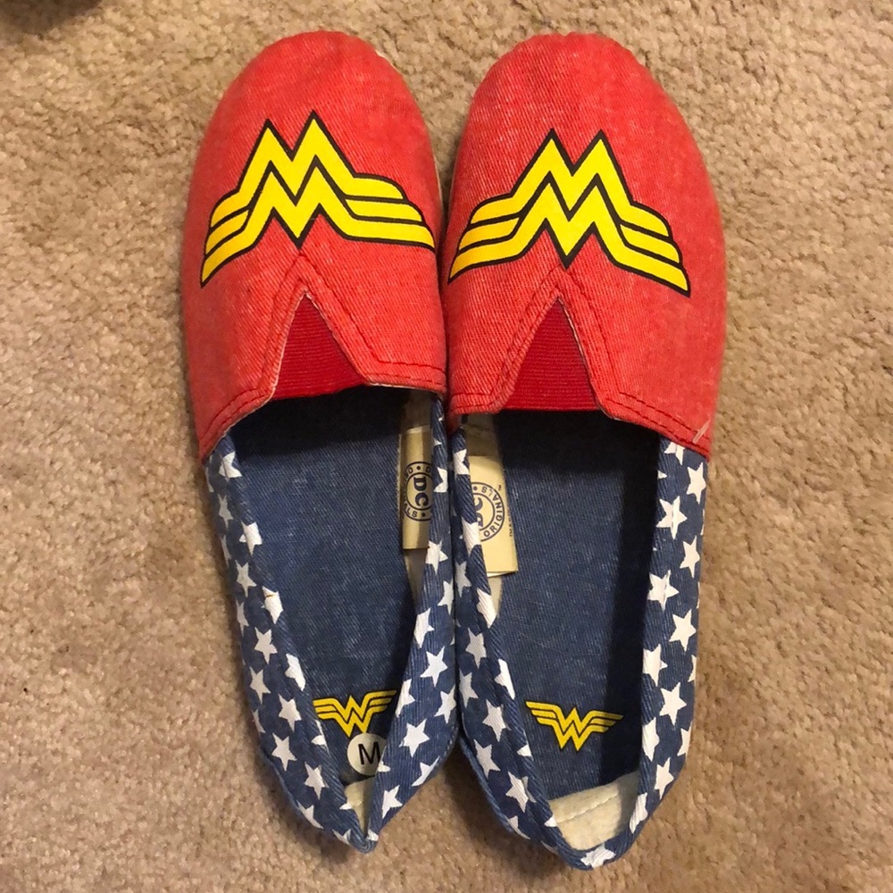 Wonder Woman slip on shoes